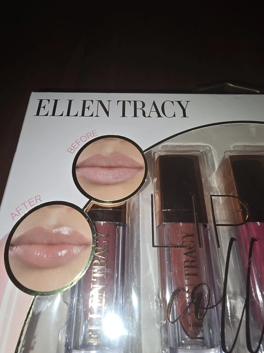 Ellen Tracy Hydrating Lip Tint Set - Pink Shades, New in Box